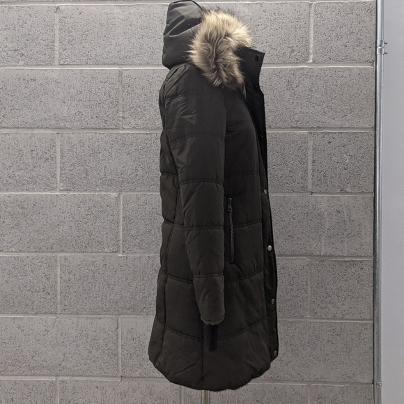 New Maralyn & Me Long Parka Small Olive - Picture 2 of 9